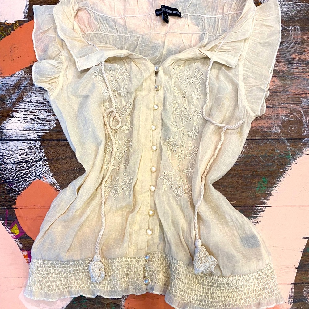 Gemstone natural white shirt !!🌲🌞